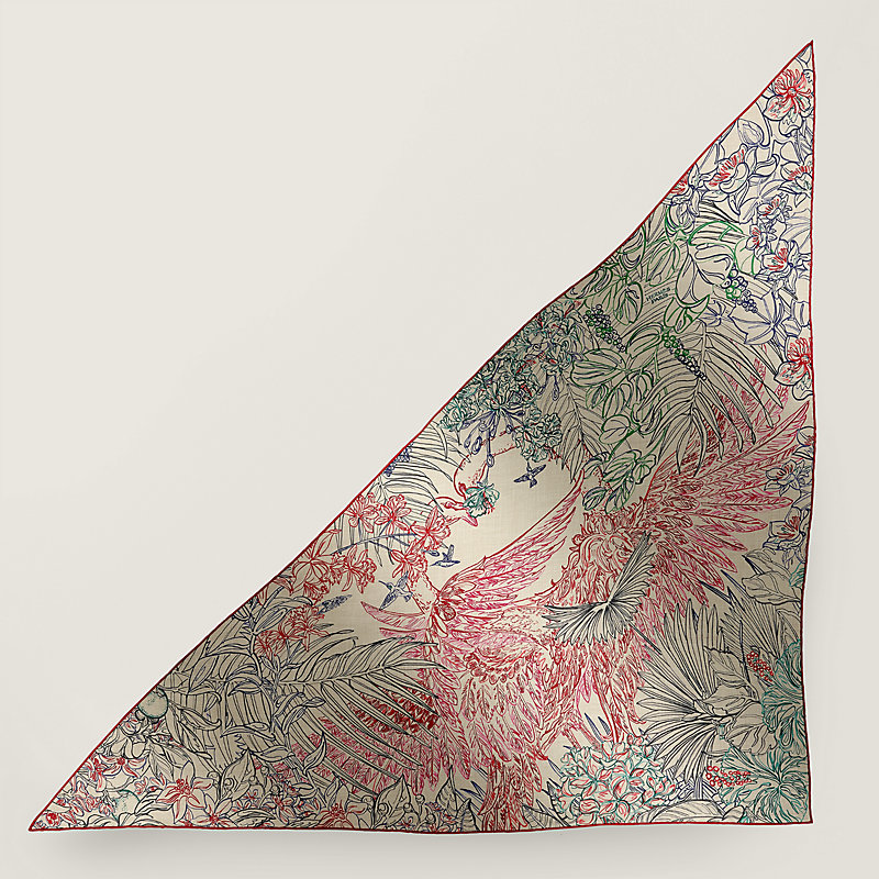 春先に【HERMES】トライアングル Flamingo Party Coloriage Flamingo Party Coloriage giant triangle | Hermès Mainland China